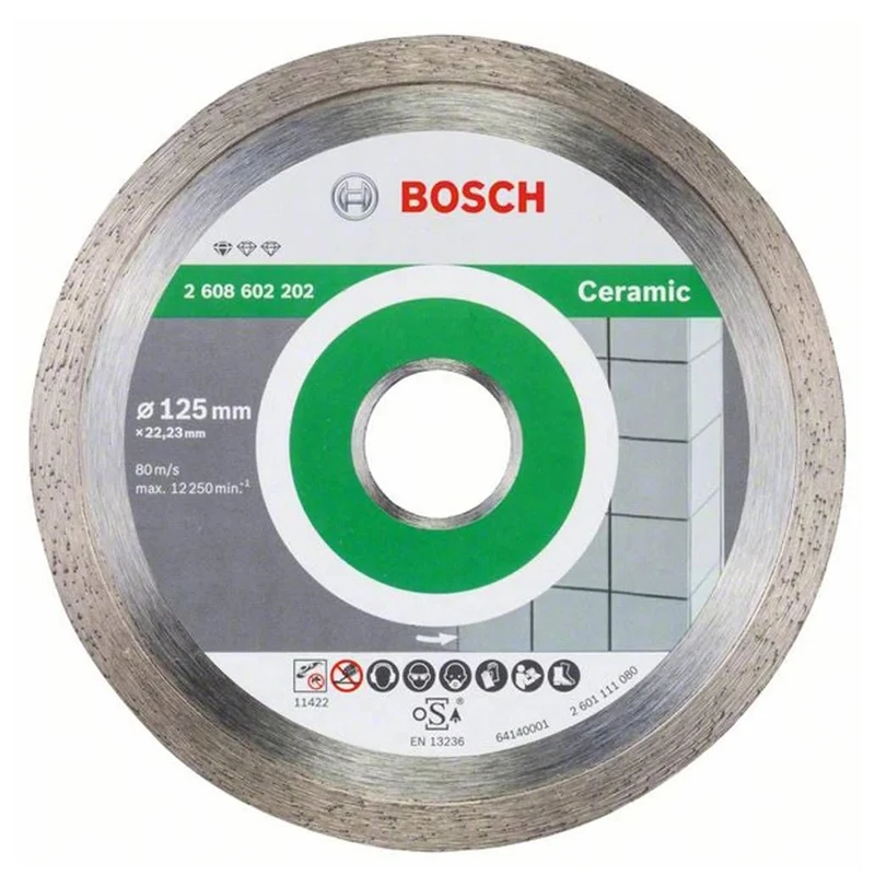 تیغ اره الماسه سرامیک بر بوش مدل 125 میلی متری Best For Ceramic Clean