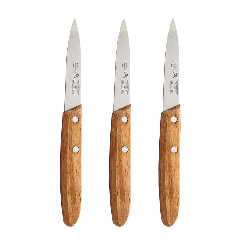 چاقو پناهنده مدل دم دستی چوبی سایز 3 بسته 3 عددی