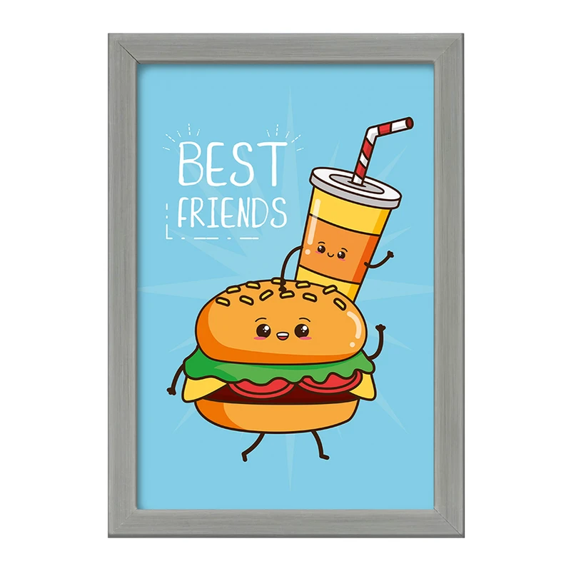 تابلو خندالو طرح فست فود (Fast Food) کد 36557