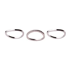 انگشتر زنانه ای سی سی مدل 355087 مجموعه 3 عددی