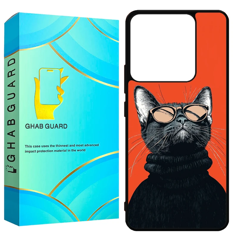 کاور قاب گارد طرح گربه مدل GN144 مناسب برای گوشی موبایل شیائومی Redmi Note 14 4G