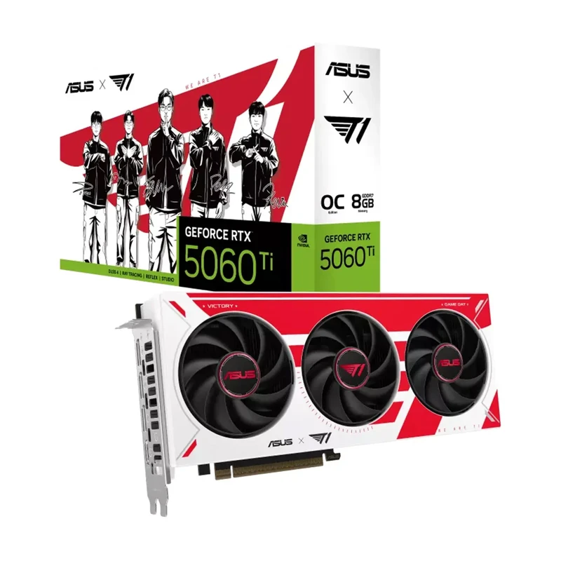 کارت گرافیک ایسوس مدل T1 GeForce RTX 5060 Ti 8GB GDDR7 OC Edition
