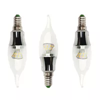 لامپ ال ای دی 5 وات زد اف آر مدل  شمعی اشکی پایه E14 بسته 3 عددی