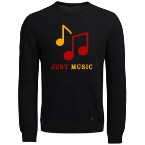 سویشرت مردانه 27 مدل JUST MUSIC کد V25 رنگ مشکی