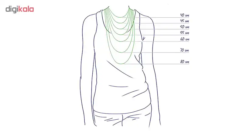 نیم ست نقره زنانه بلو استون کد 3981005