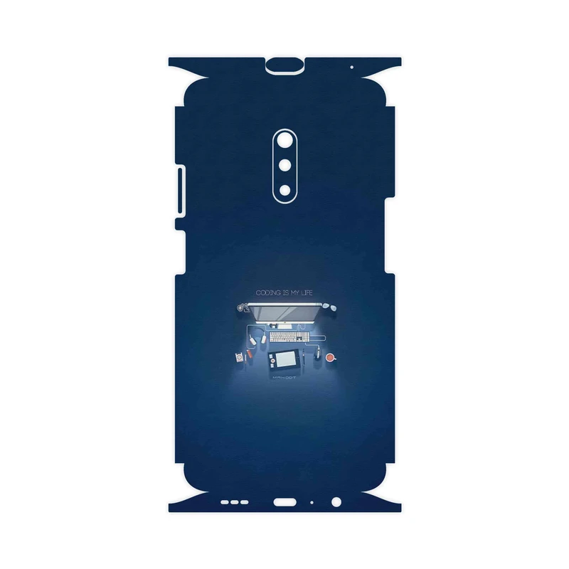 برچسب پوششی ماهوت مدل Programming 3-FullSkin مناسب برای گوشی موبایل اپو Realme X