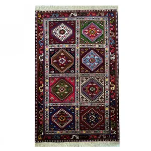 فرش دستبافت ۱.۷ متری مدل یلمه زمینه الوان