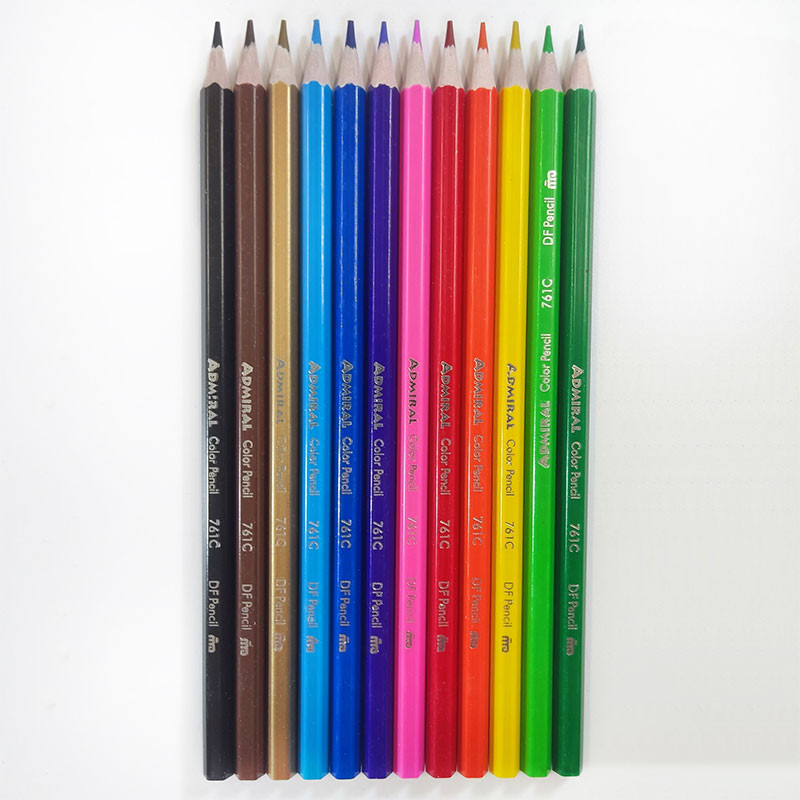 مداد رنگی 12 رنگ آدمیرال طرح پسر دلفینی