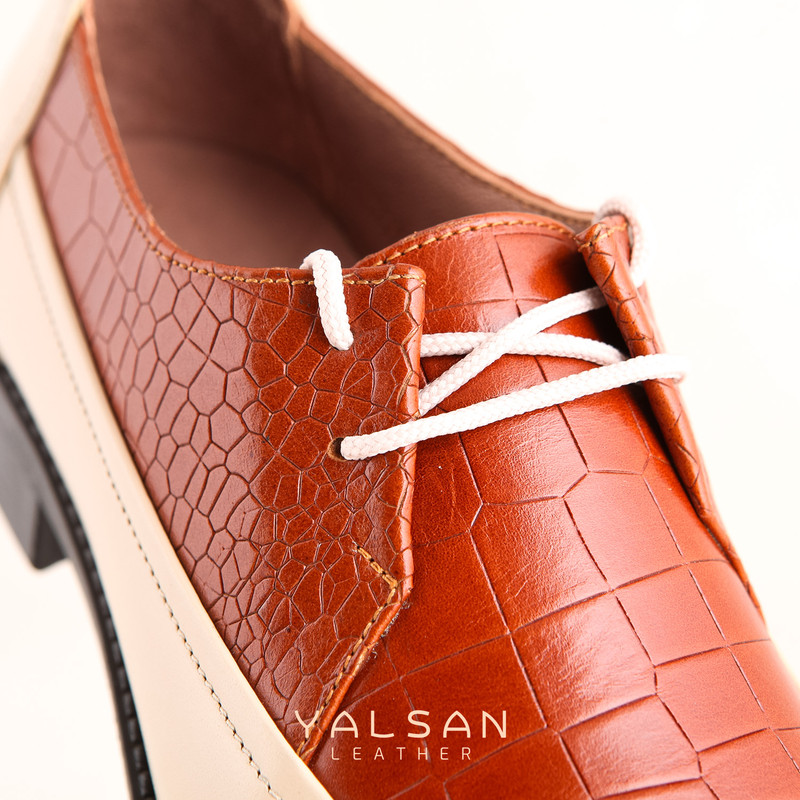 کفش زنانه چرم یلسان مدل بنیتام کد 667-PRM-02as