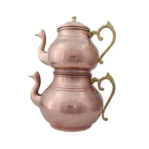 ست کتری و قوری مسی نظریان مدل ترک