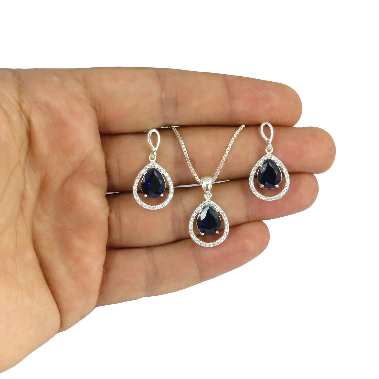 نیم ست نقره زنانه مدل AV182-S10 C2