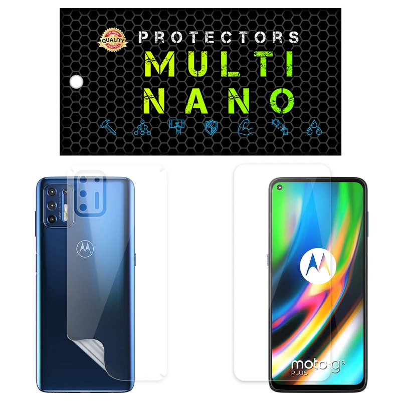  محافظ صفحه نمایش مولتی نانو مدل X-SFT مناسب برای گوشی موبایل موتورولا Moto G9 Plus به همراه محافظ پشت