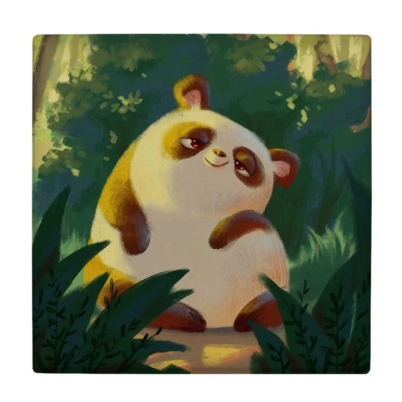زیر لیوانی  طرح نقاشی خرس پاندا کد    6096805_5258