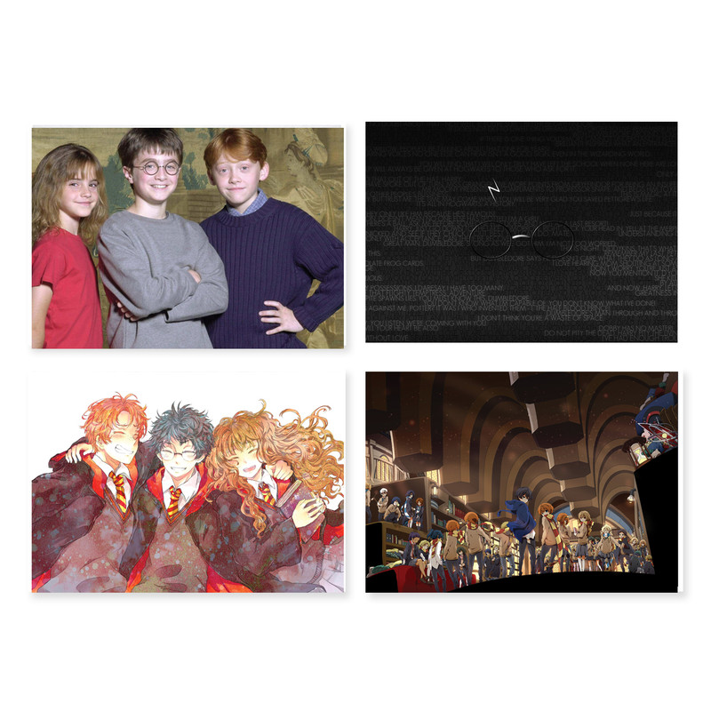 پوستر طرح هری پاتر کد A-2025 مجموعه 4 عددی