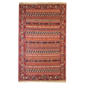 گلیم دستباف دو متری طرح سوزنی کد 646