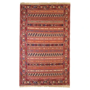 گلیم دستباف دو متری طرح سوزنی کد 646