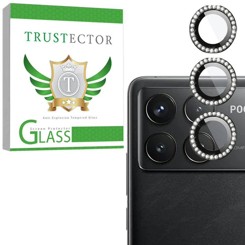 محافظ لنز دوربین شیشه‌ای تراستکتور مدل NRIT20 مناسب برای گوشی موبایل شیائومی Poco F6 Pro 5G / Redmi K70 Pro 5G