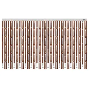 پرده آریا کریستال مدل چوبی سایز 150x250 سانتی متر