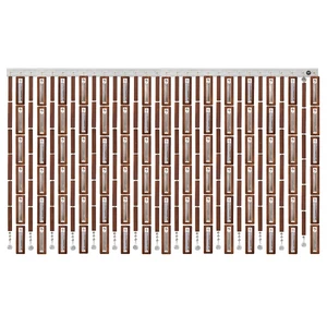 پرده آریا کریستال مدل چوبی سایز 150x300 سانتی متر