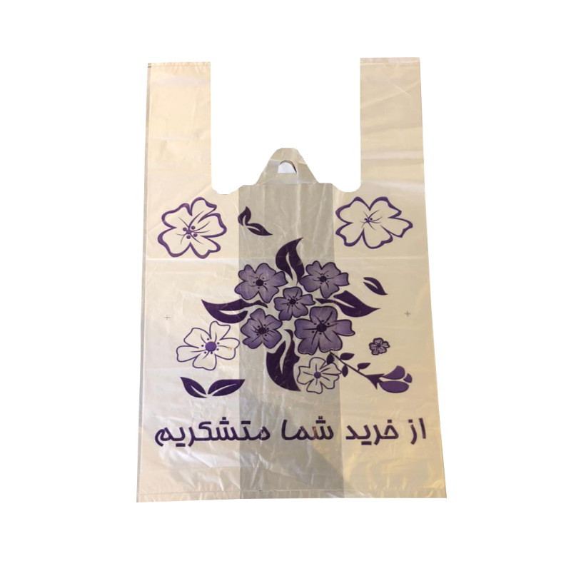کیسه خرید مدل دسته دار 45.55 بسته 60 عددی