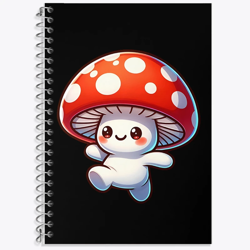 دفتر لغت 50 برگ خندالو طرح قارچ کیوت کد F7725