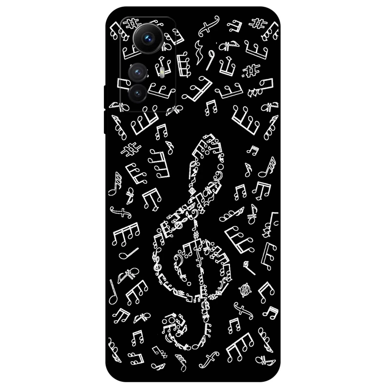 کاور مگافون طرح نوت موسیقی مدل 1370 مناسب برای گوشی موبایل شیائومی Redmi Note 12s  