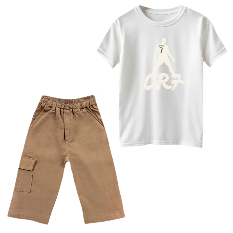 ست تی‌شرت و شلوارک پسرانه مدل رونالدو کد 13