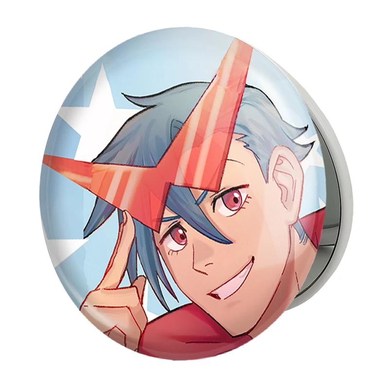 آینه جیبی خندالو طرح کامینا و انیمه گورن لاگان مدل تاشو کد 32317