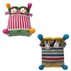 اسباب بازی مدل تختخواب بچه جوجه و بچه گاو بسته 2 عددی