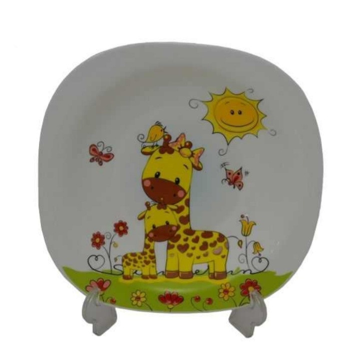 ظرف غذا 5 تکه کودک پارس اوپال طرح زرافه کد 60