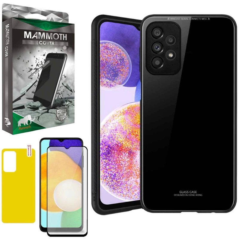 کاور ماموت مدل MMT-PSHT-GLS مناسب برای گوشی موبایل سامسونگ Galaxy A23/A32 5G به همراه محافظ صفحه نمایش و محافظ پشت گوشی