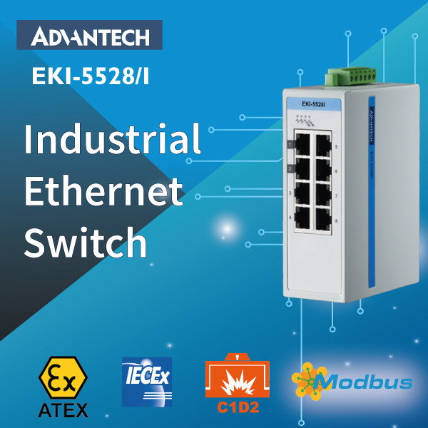 سوییچ صنعتی ادونتک مدل EKI-5528I 2