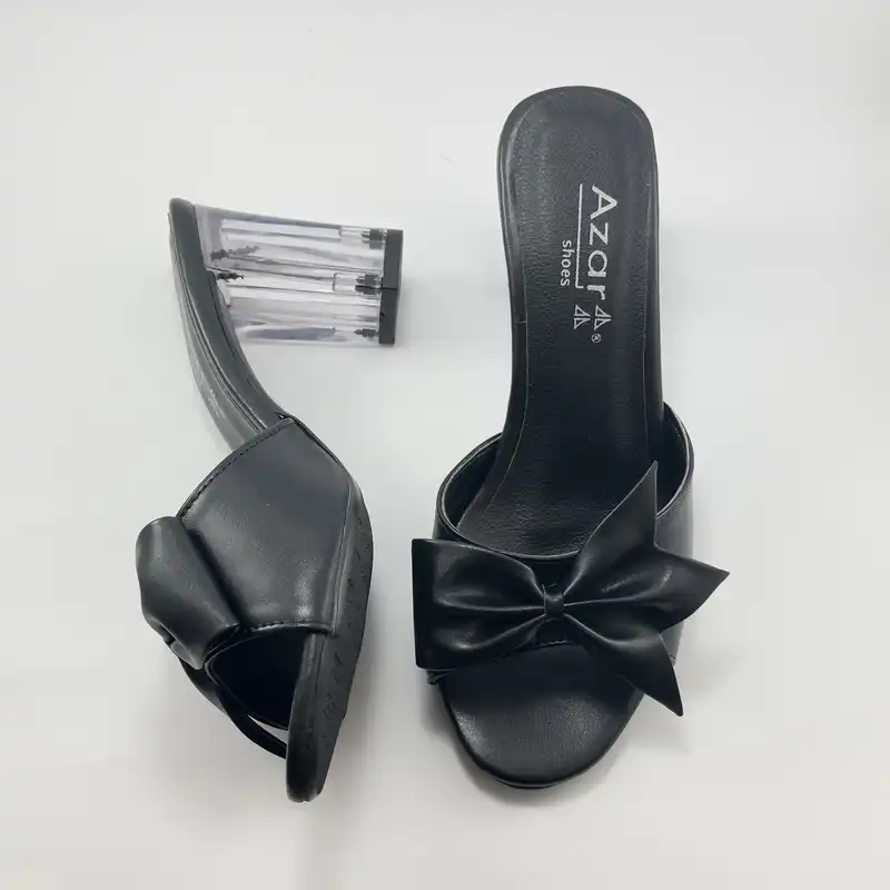 صندل زنانه مدل آذر پاشنه شیشه ای