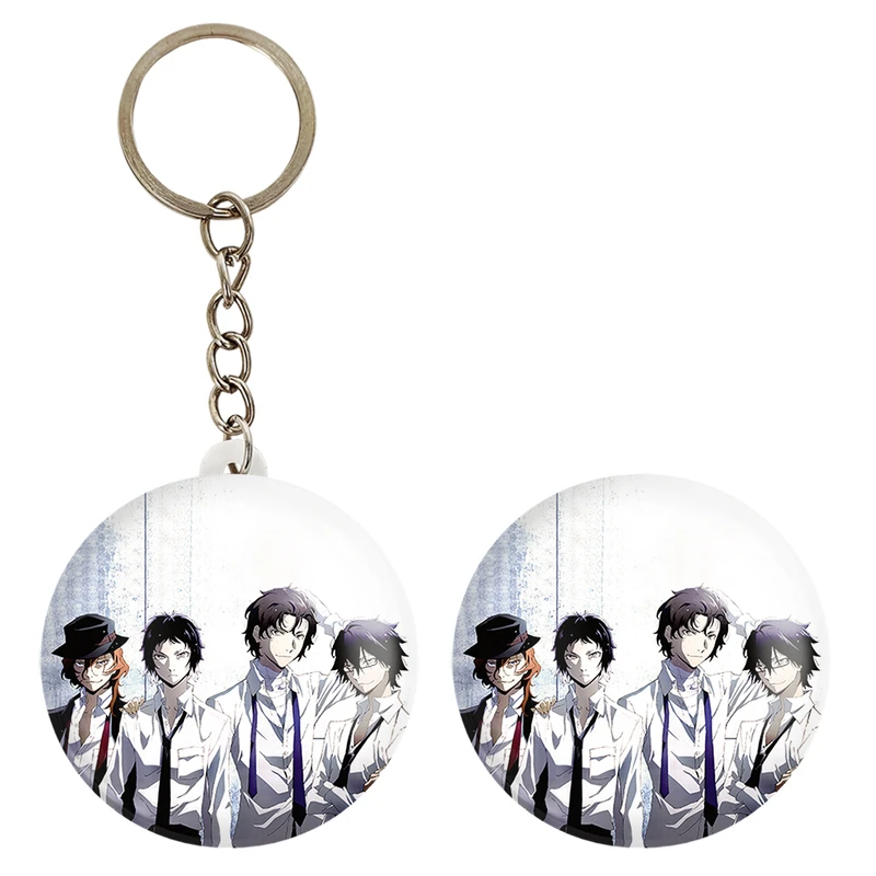 پیکسل خندالو مدل رامپو و موری و اکوتاگاوا و چویا انیمه سگ های ولگرد بانگو کد 11761 به همراه جاکلیدی