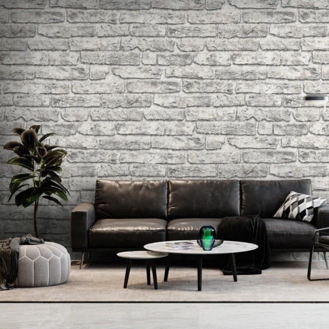 کاغذ دیواری مدل طرح آجر کد 6064 کاغذ دیواری مدل طرح آجر کد 6064