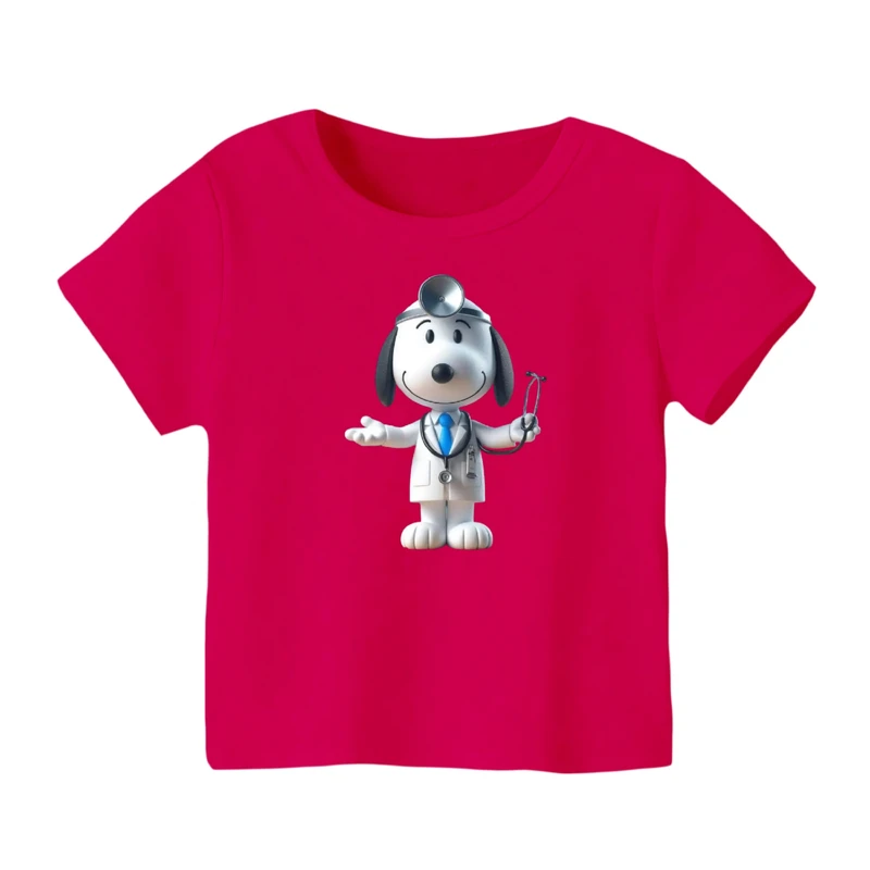 تی شرت آستین کوتاه بچگانه مدل اسنوپی کد ۳۵