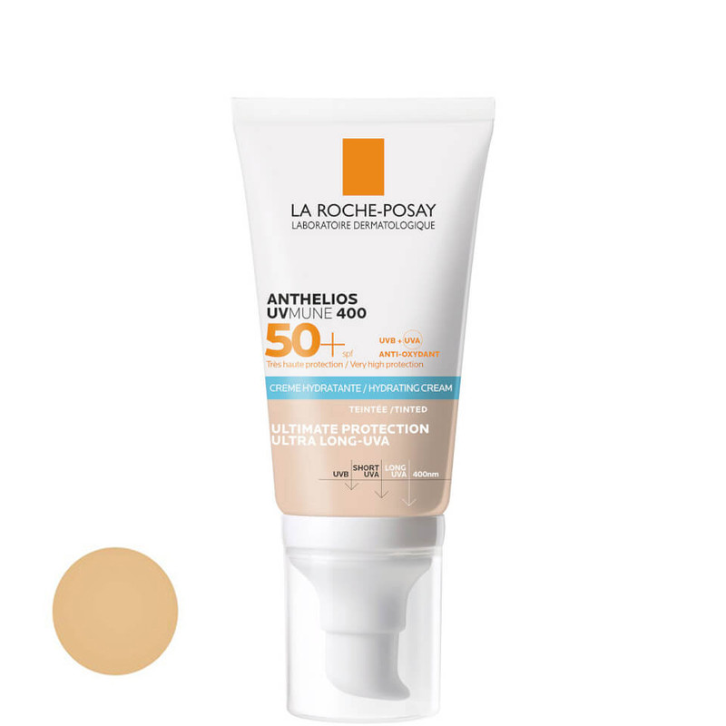 کرم ضد آفتاب رنگی لاروش پوزای SPF 50 مدل هیدرا مناسب پوست های خشک حجم 50 میلی لیتر