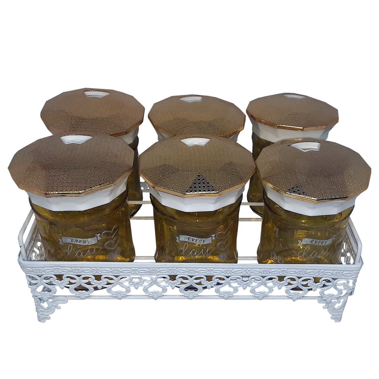  ست جا ادویه 6 پارچه مدل LOH-7003