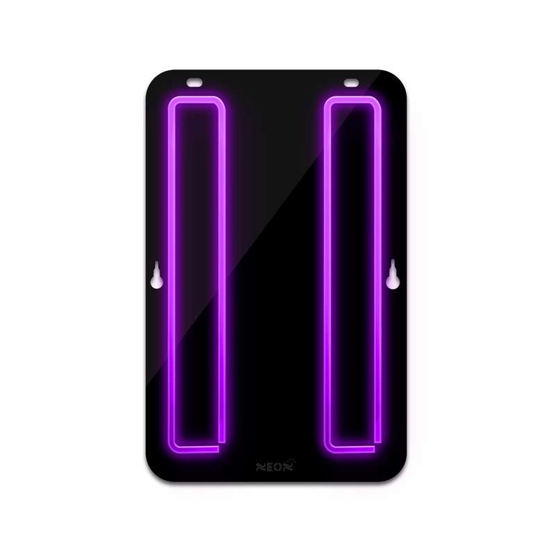 چراغ دیواری نئون دیزاین طرح Pause-BL_PR