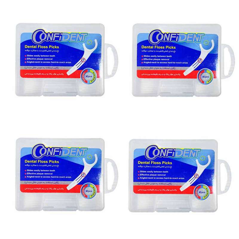 نخ دندان کانفیدنت  کد 20 مجموعه 4 عددی