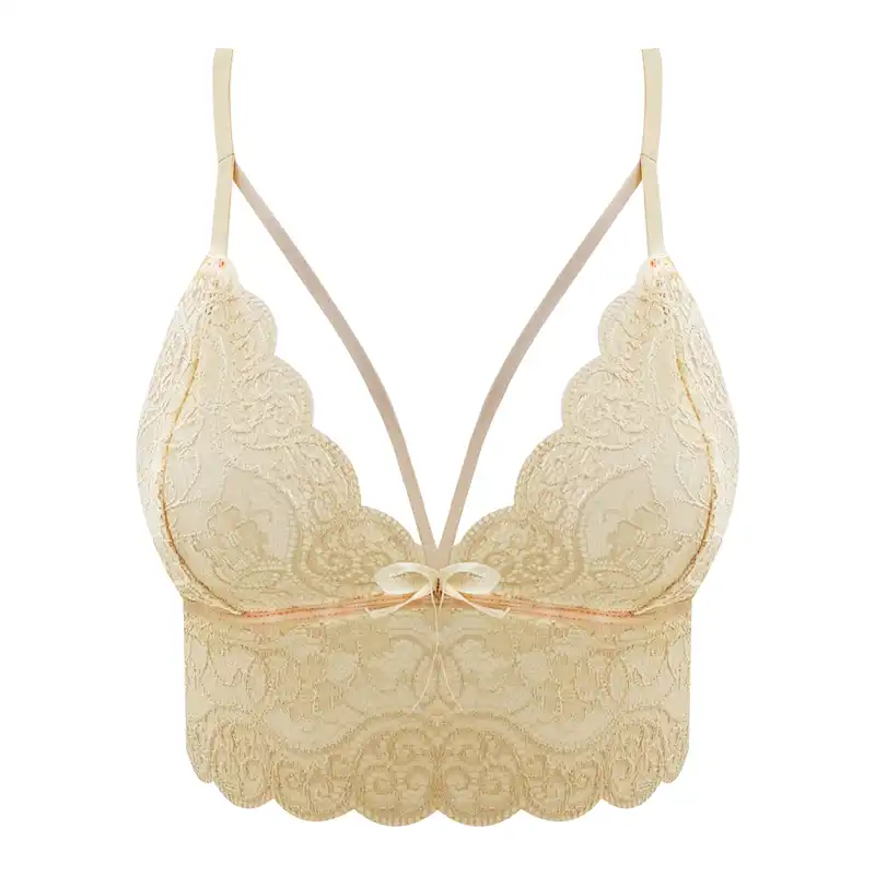 ست شورت و نیم تنه زنانه مدل گیپور رنگ کرم