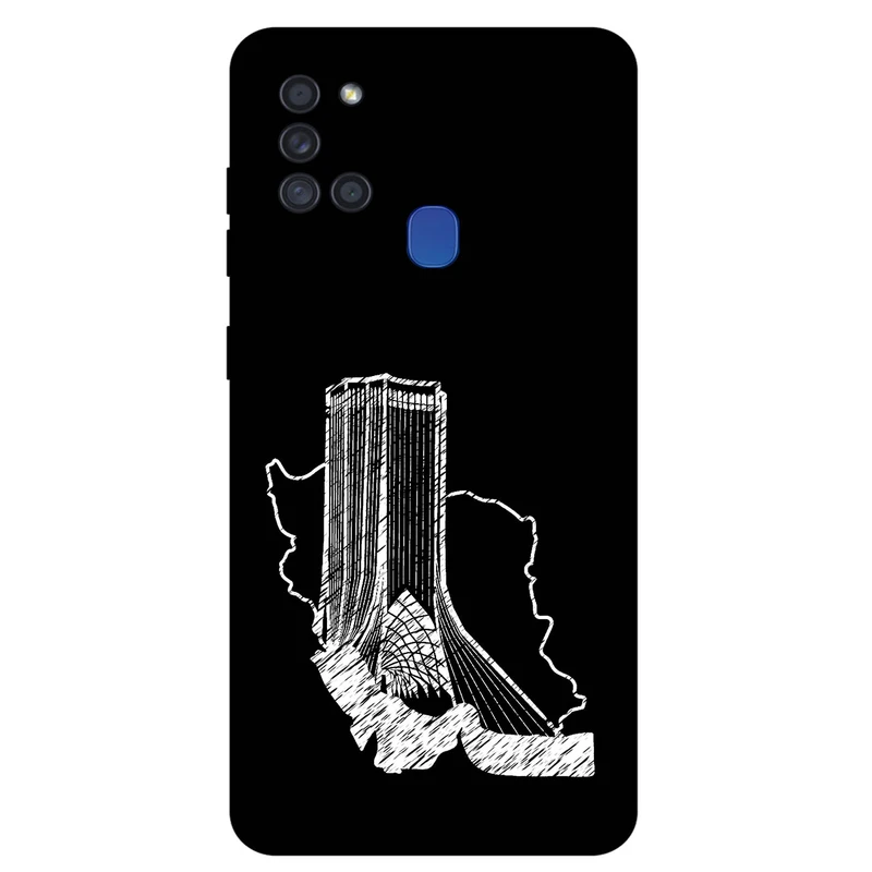 کاور مگافون طرح برج آزادی مدل 1628 مناسب برای گوشی موبایل سامسونگ Galaxy A21 S