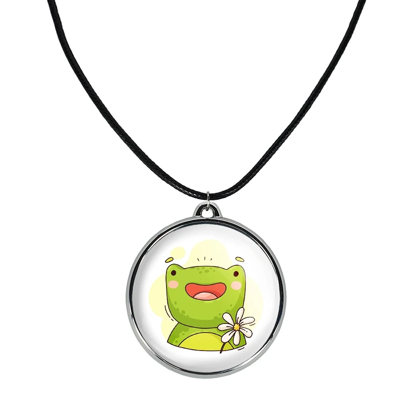 گردنبند خندالو مدل قورباغه حیوانات بامزه کد 3717637177