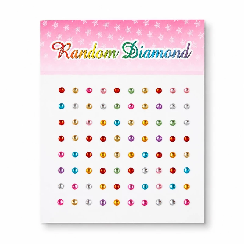 نگین صورت مدل Random Diamond بسته 80 عددی