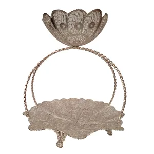 شیرینی خوری ملیله کاری مدل کاسه دار کد 303