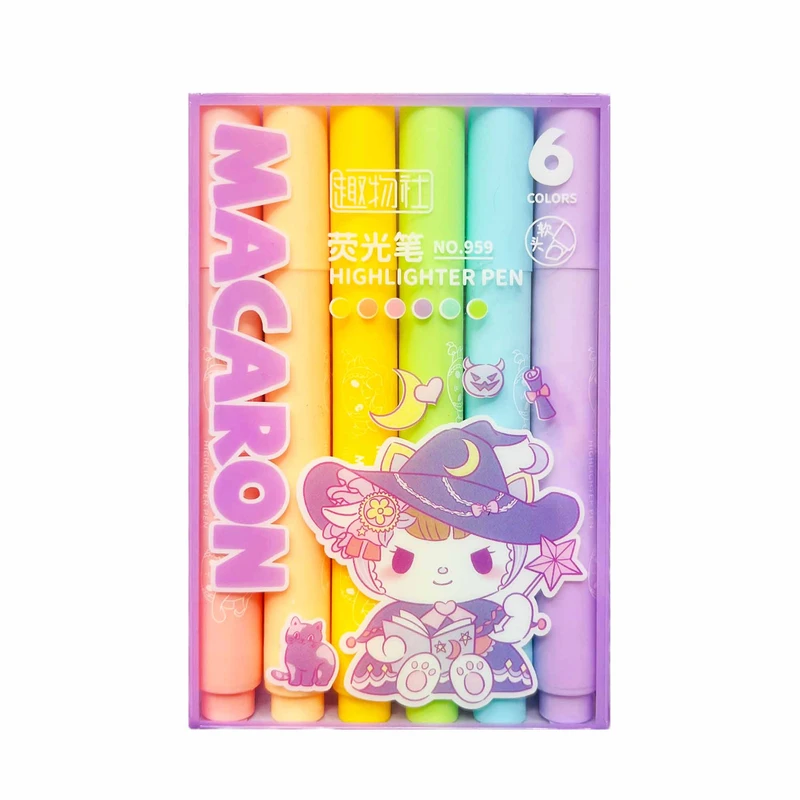 ماژیک علامت گذار مدل کرومی کد 01 بسته 6 عددی