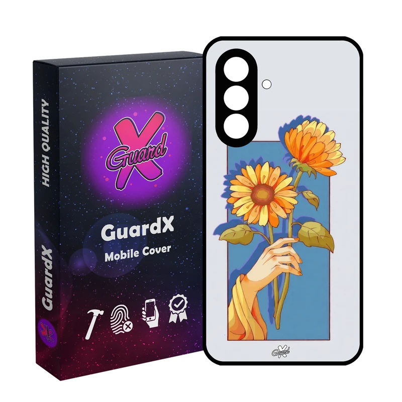 کاور گارد ایکس طرح گل و دست مدل 10675 مناسب برای گوشی موبایل سامسونگ Galaxy A56 / A56 5G