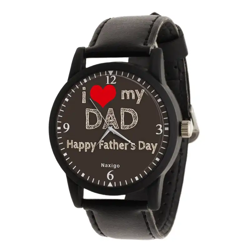 ساعت مچی عقربه ای ناکسیگو مدل روز پدر کد LF12550