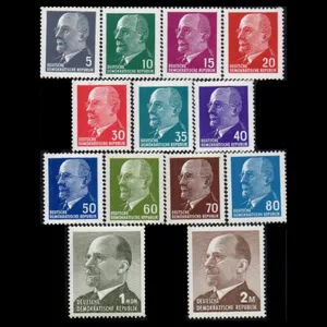 تمبر یادگاری مدل کشور دموکراتیک آلمان  سری پستی 1960 میلادی مجموعه 13 عددی 