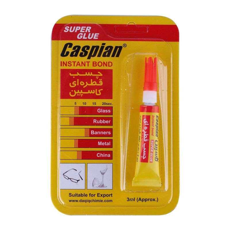 چسب قطره ای کاسپین مدل 555 حجم 3 میلی لیتر چسب قطره ای کاسپین مدل 555 حجم 3 میلی لیتر